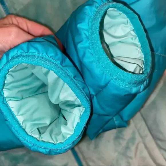 THE NORTH FACE $120 Reversible Perseus Jacket Girls 14-16 Blue / Green EUC - Picture 14 of 15